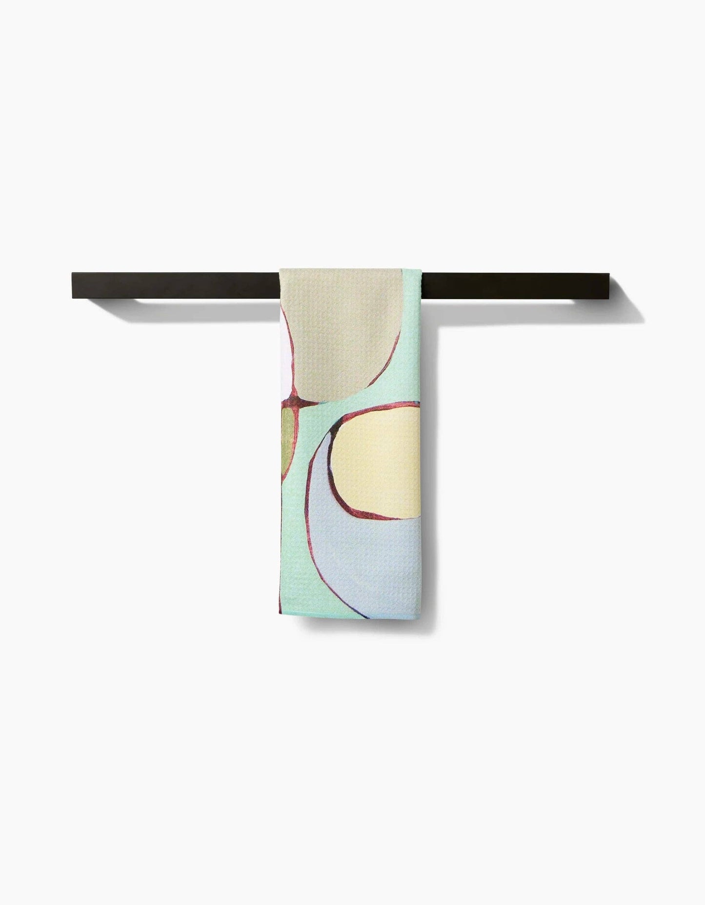 Poppies on Mint Tea Towel