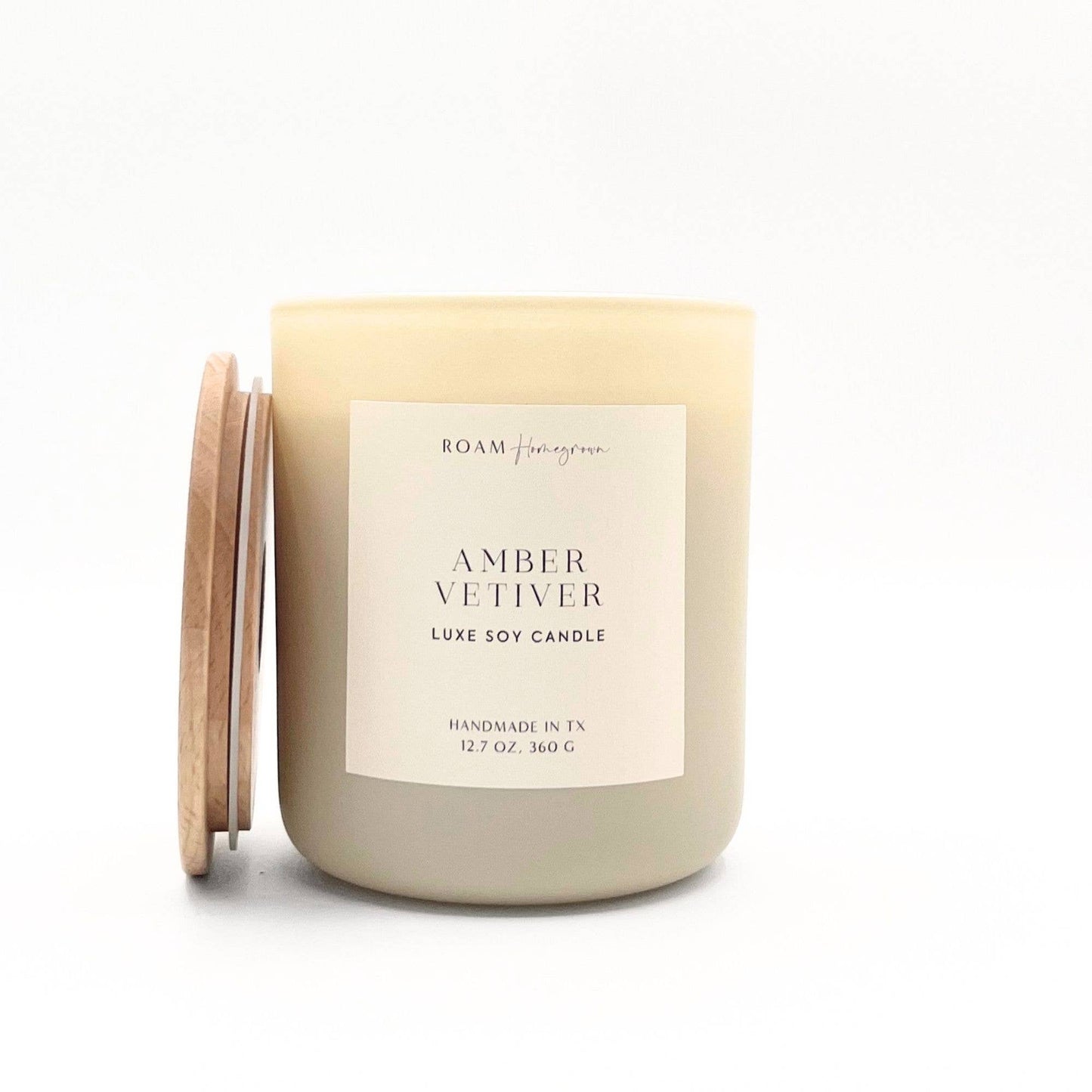 Luxe Cream Candle 12.7 oz, Amber Vetiver