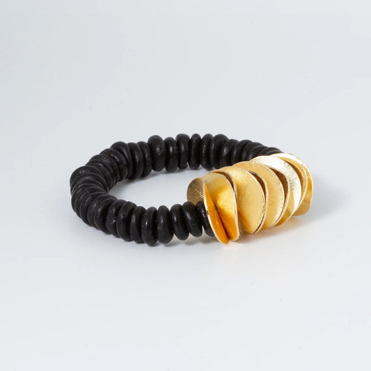 Black Sands Seascape - Gold Disc