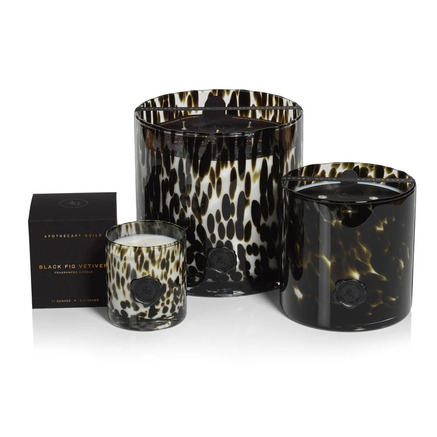 AG Opal Glass Candle - Black