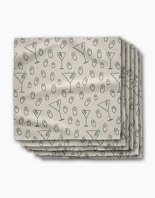 Dirty Martini Dinner Napkin Set