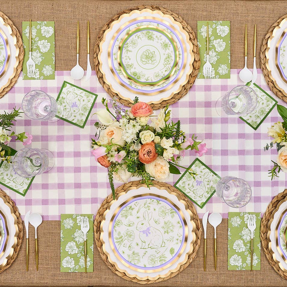 Easter Toile Salad Plates/8pk