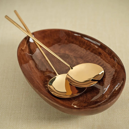 Dainty Polished Gold Server set/2