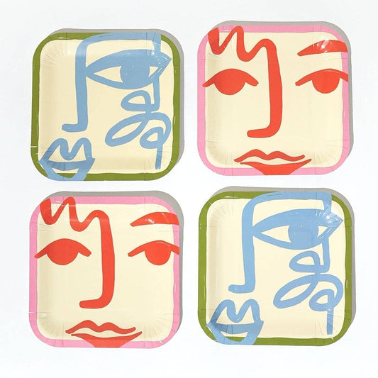Art Party Dessert Plates (x 12)