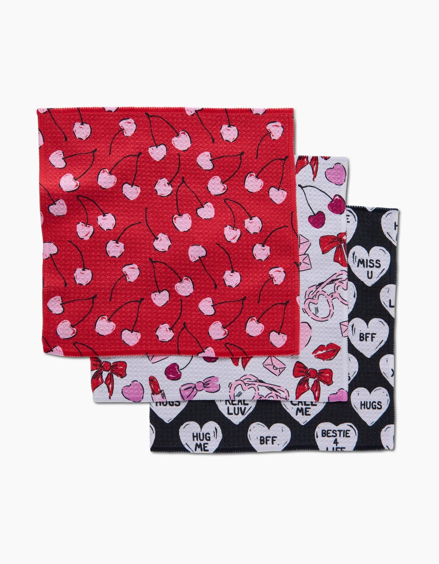 Valentines Dishcloth Set