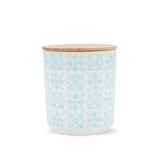 Light Blue Tile Soy Candle – Sea Salt Rosewood