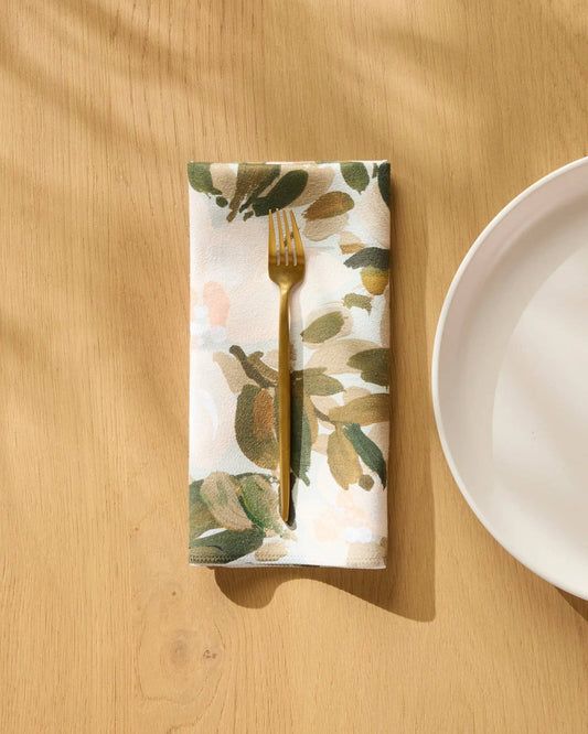 Painted Blossoms Dinner Napkin Set