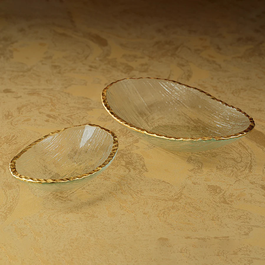 Clear Textured Bowl