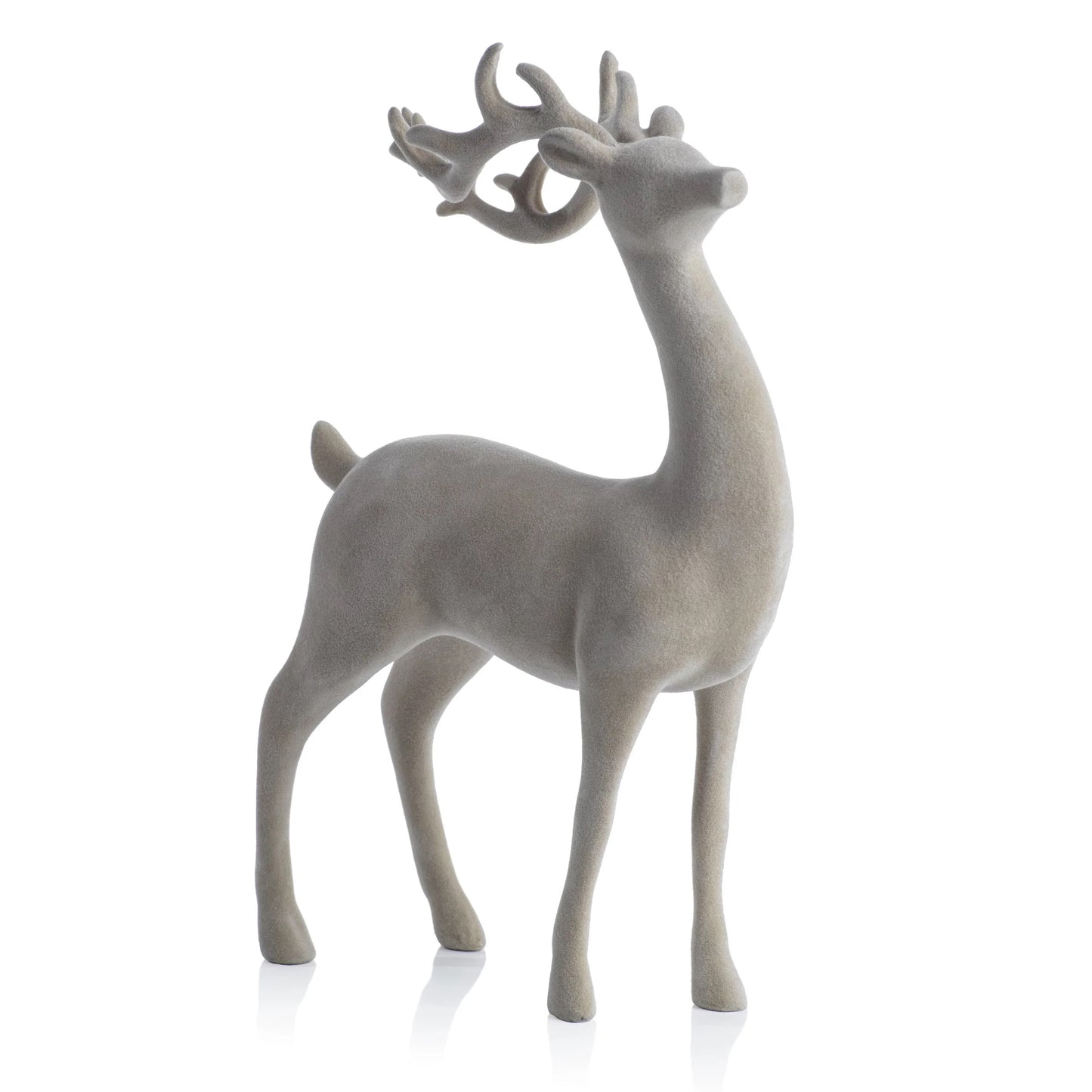 Flocked Deer - Natural