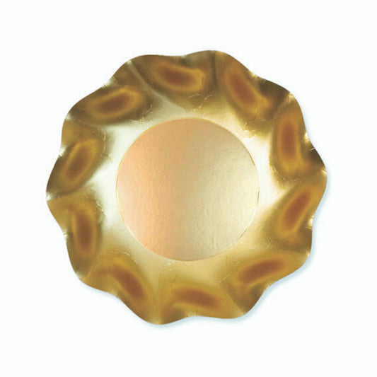 Wavy Appetizer Gold Bowl