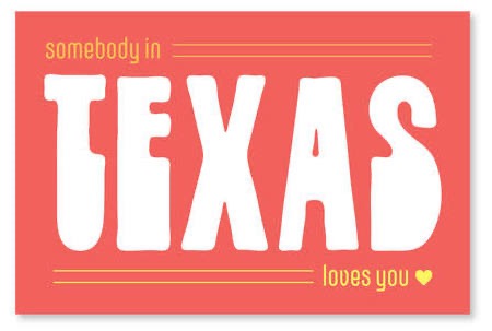 Somebody in Texas Loves You Post Card Set