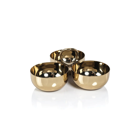 Aperitifs Cocktail Condiment Bowl Set - Polished Gold