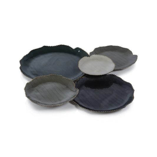 Enameled 5-Cluster Serveware Tray