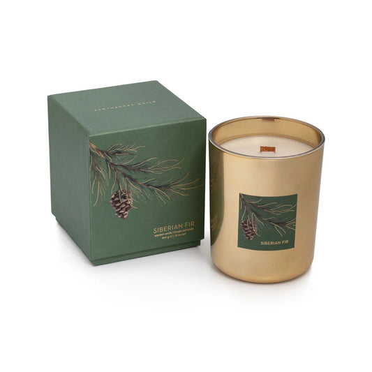 Siberian Fir Wood Wick Candle - Pine Gift Box