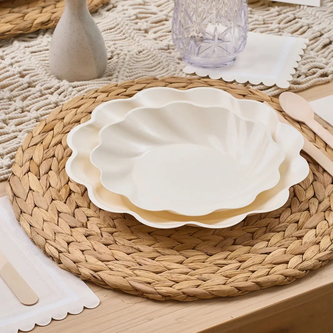 Simply Eco Compostable Plates - Cream