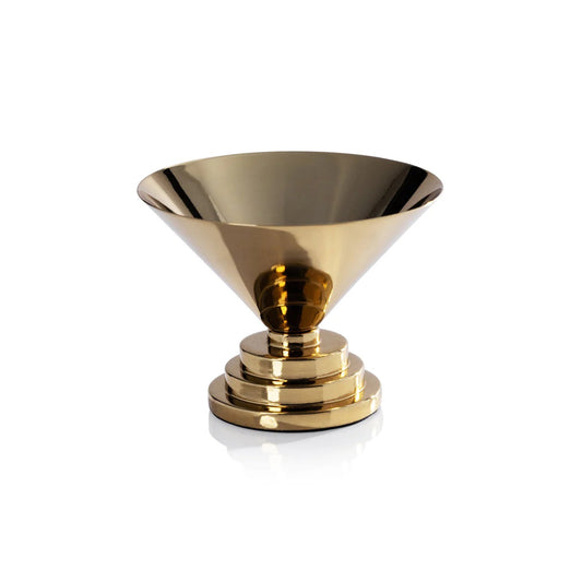 Mayan Condiment Bowl-Polished Gold