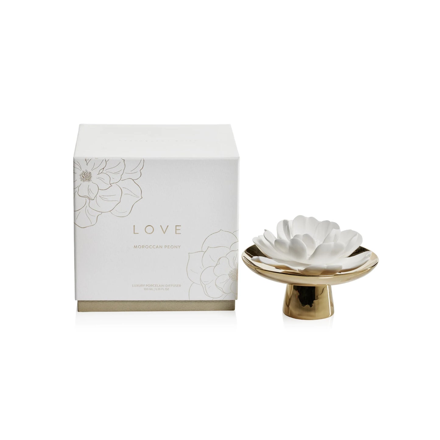 Love Porcelain Diffuser - Moroccan Peony