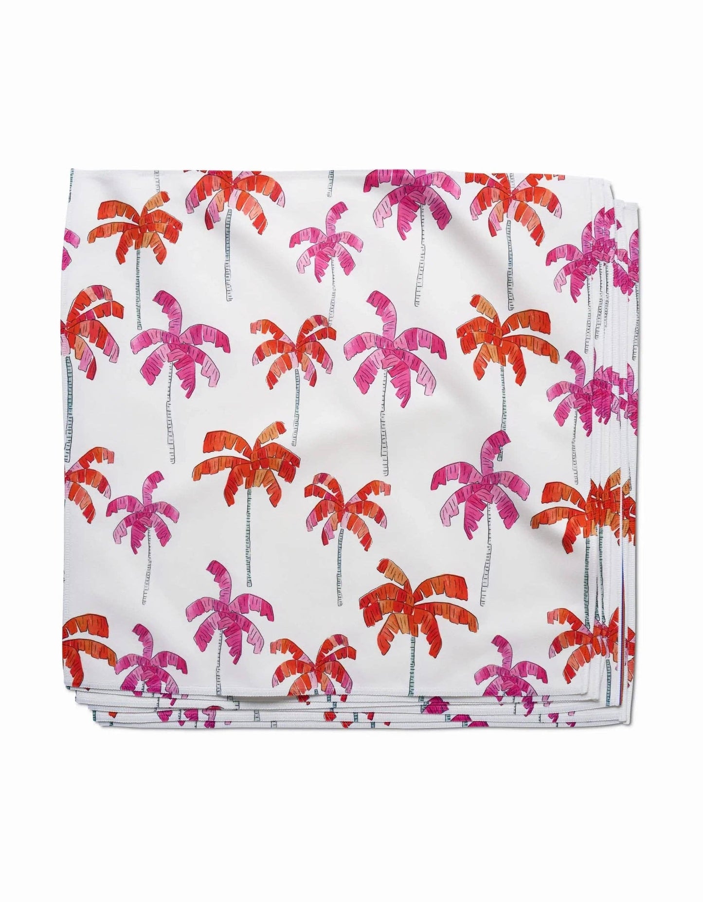 Pink Palms Dinner Napkin Set