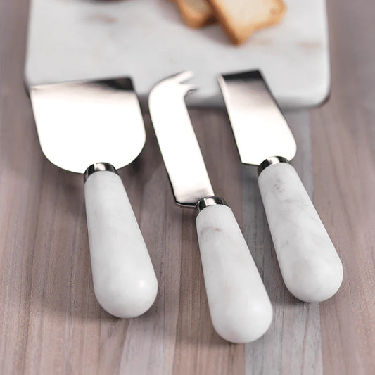 Marble Cheese Knives, set/3