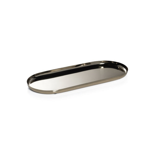 Park Lane Versatile Oval Tray - Polished Gold 13.25 X 6